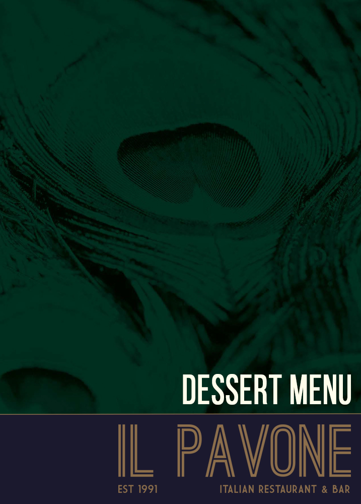 Dessert Menu